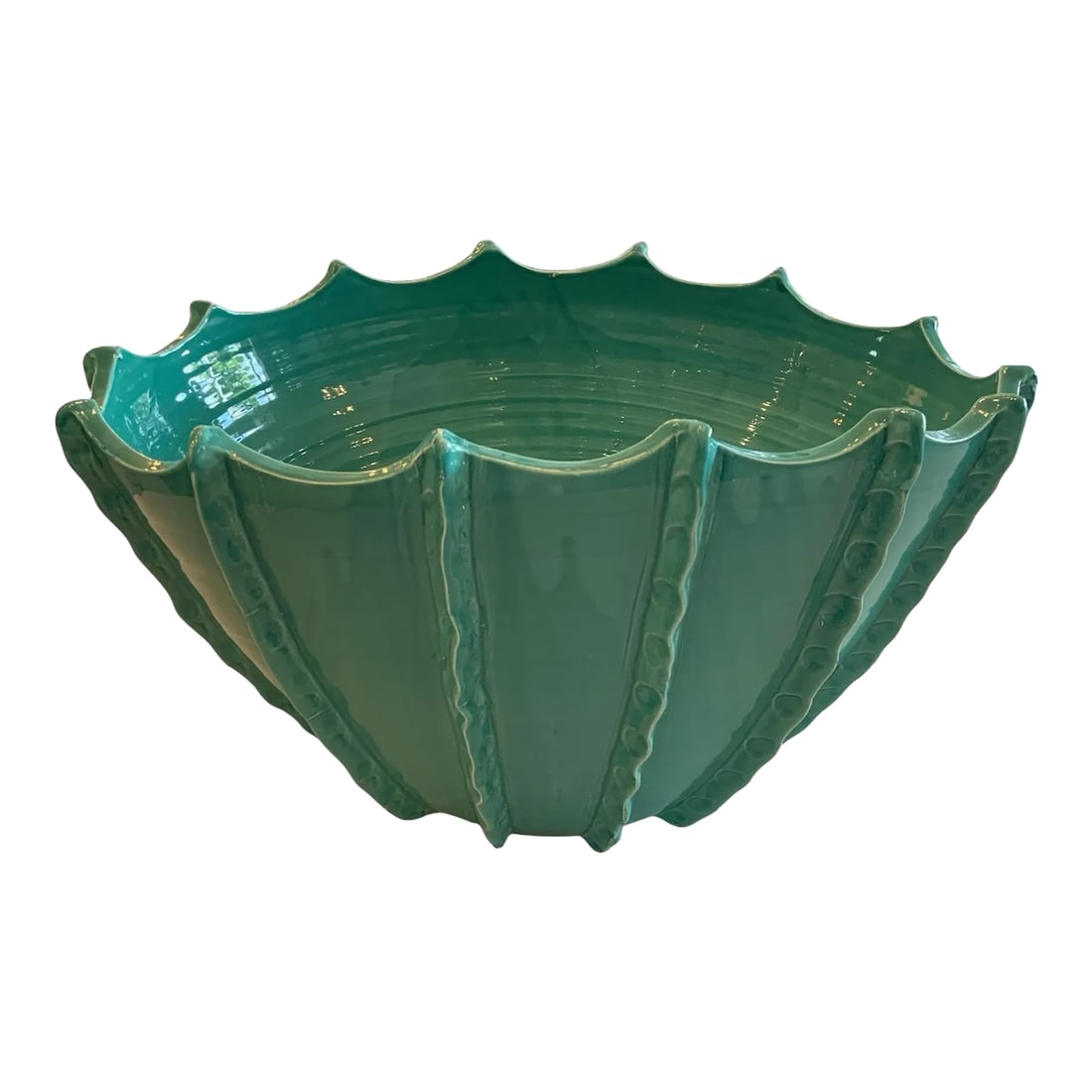 Bond Street Planter: Spruce up your garden, sunroom or hallway with this seafoam glazed Italian ceramic planter, handcrafted for a truly unique look. Even without a plant, bond street planter is lovely enough to be used i
