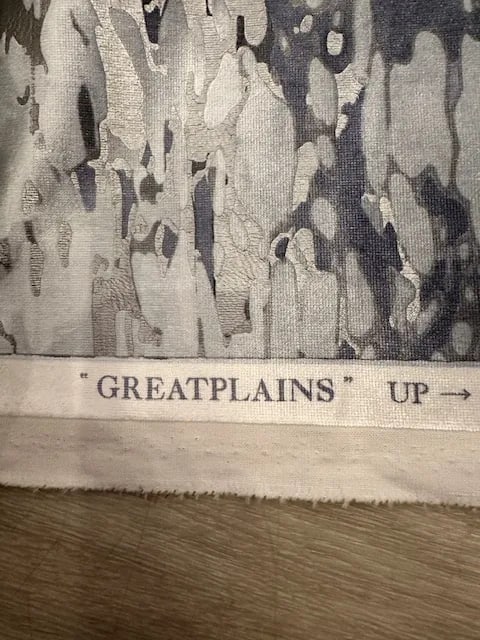 Great Plains Reflecting Pool Printed Velvet - Holly Hunt - 6 Plus Yards - 2