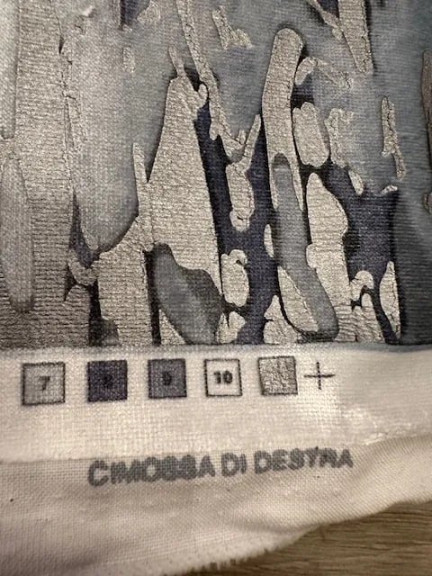 Great Plains Reflecting Pool Printed Velvet - Holly Hunt - 6 Plus Yards - 3