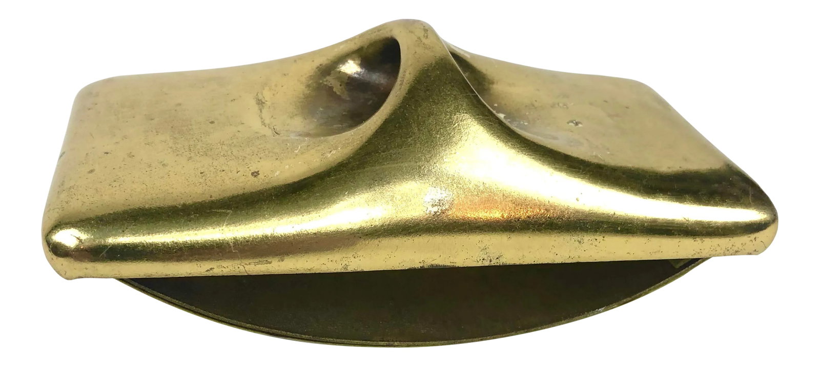 Modernist Brass Rolling Blotter by Ben Seibel: Unique mid century design from the mind of Modernist Ben Seibel. Most widely know for his ceramics studio in NYC in the early portion of his career, Seibel designed several home decor accessories