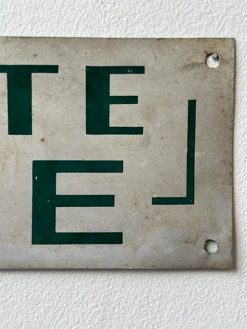 Vintage Art Deco "Private Drive" Sign, Circa 1930s/1940s - 11