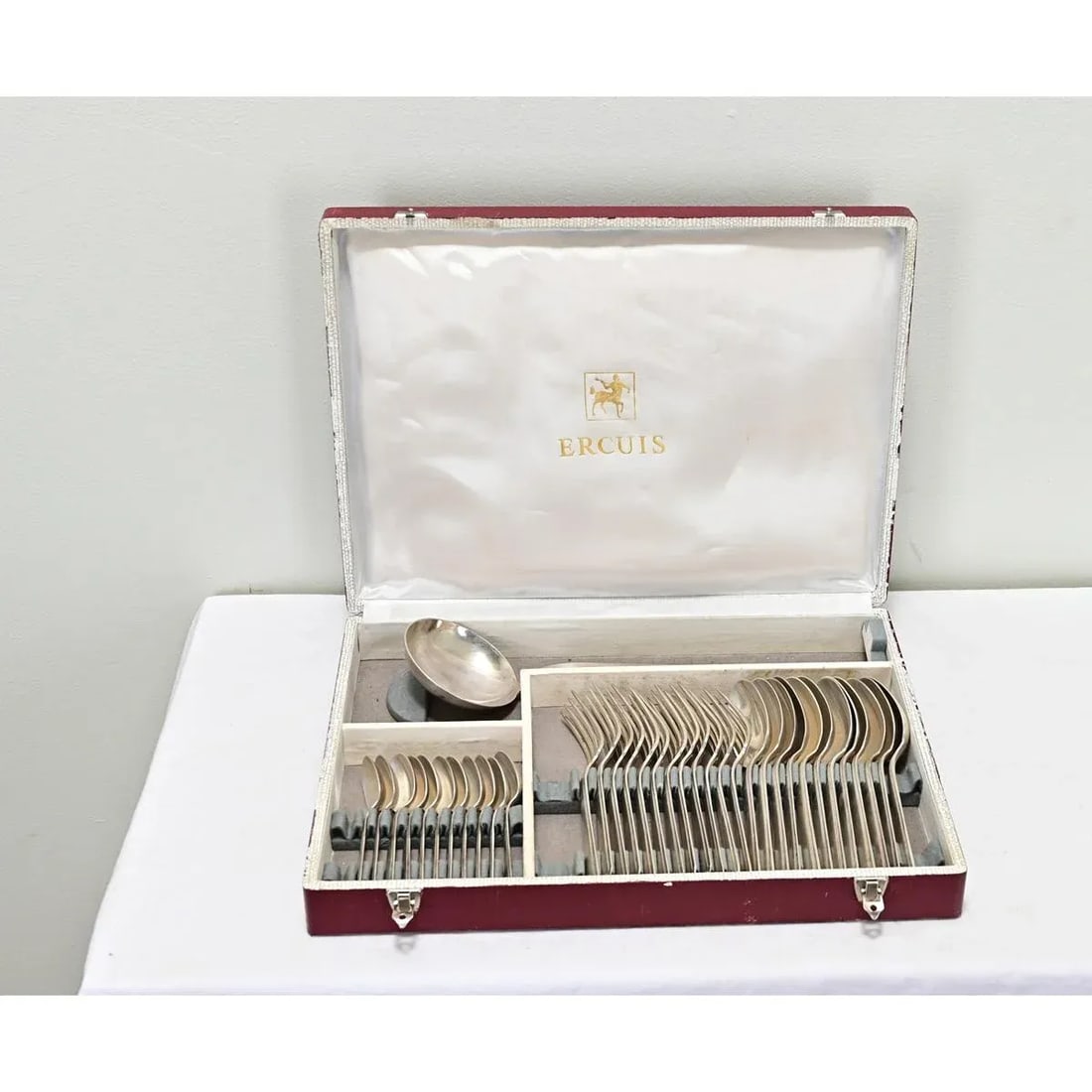 Partial Silver Cutlery Service by Maison Ercuis - 36 Pieces - 2
