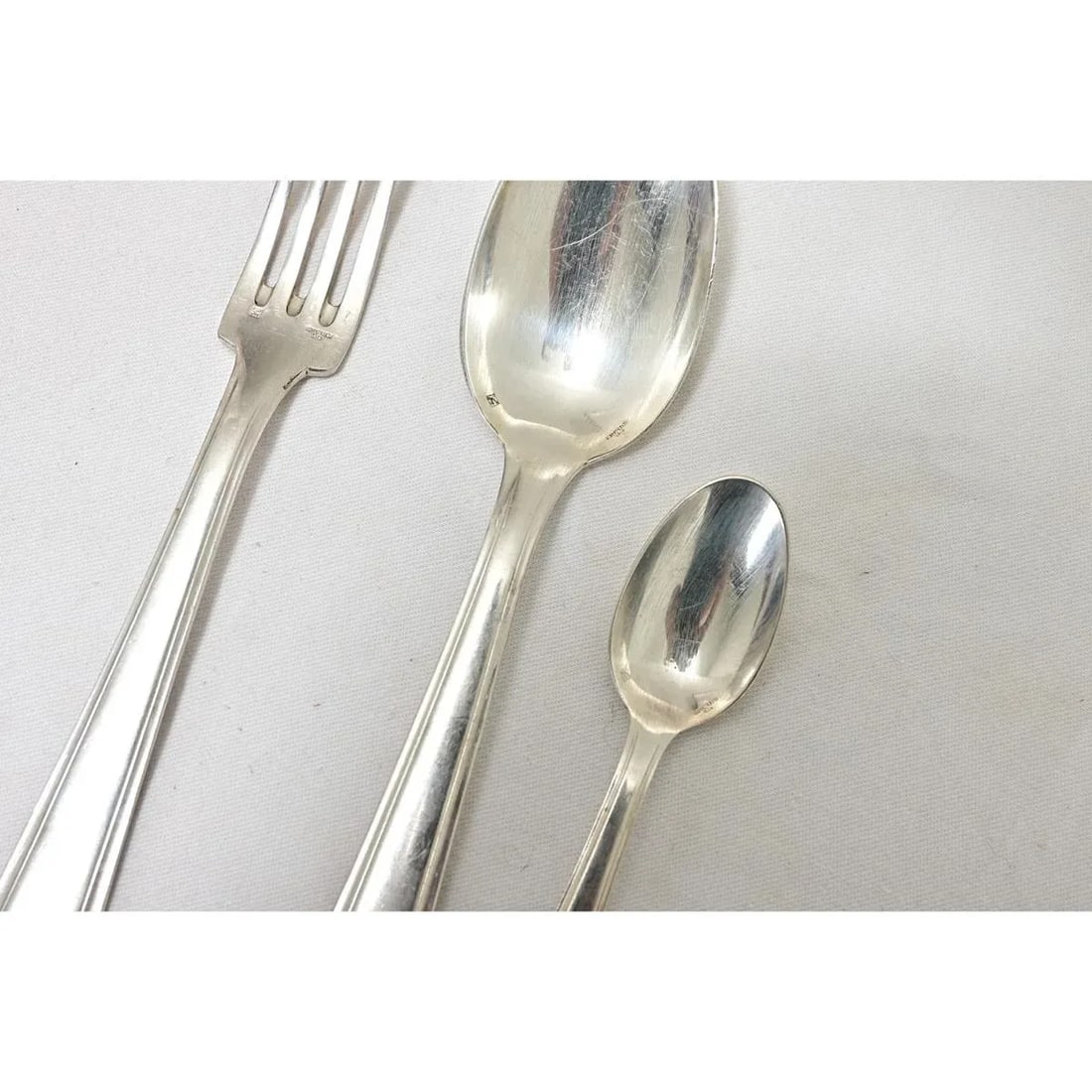 Partial Silver Cutlery Service by Maison Ercuis - 36 Pieces - 3