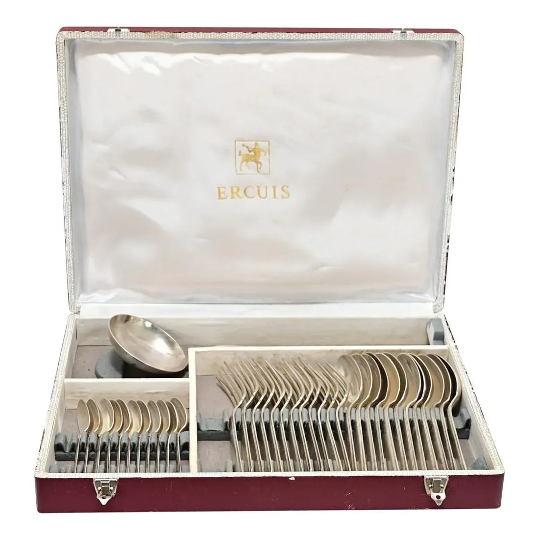 Partial Silver Cutlery Service by Maison Ercuis - 36 Pieces - 8