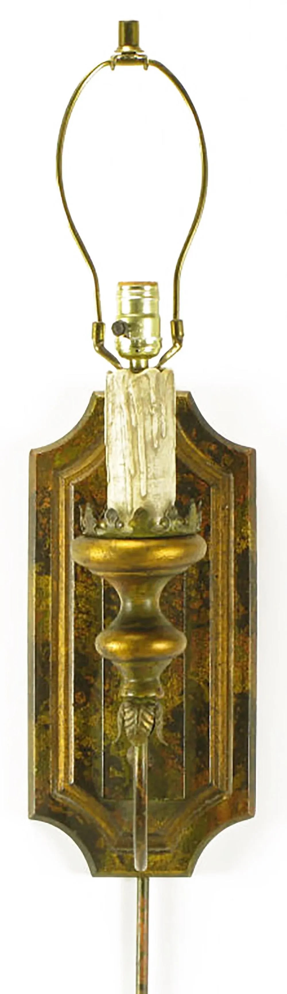 Renaissance Revival Parcel-Gilt Sconces - a Pair - 4