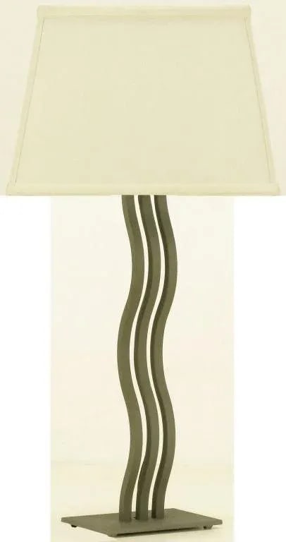 Post Modern Memphis Style S Curve Iron Table Lamp - 2