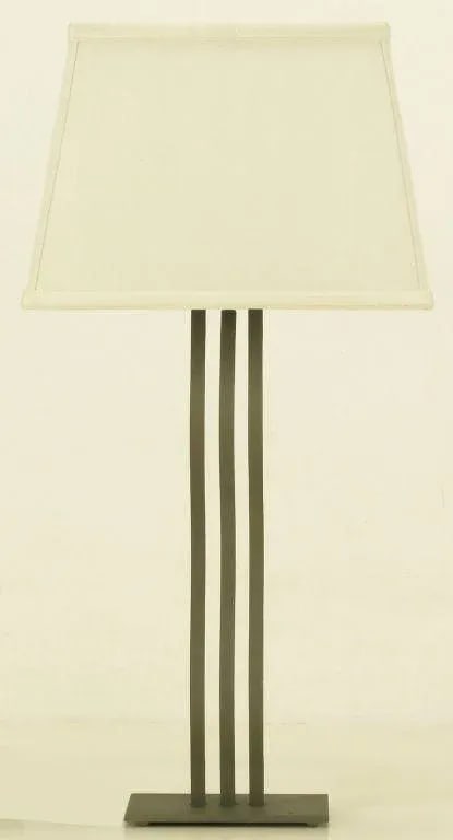 Post Modern Memphis Style S Curve Iron Table Lamp - 3