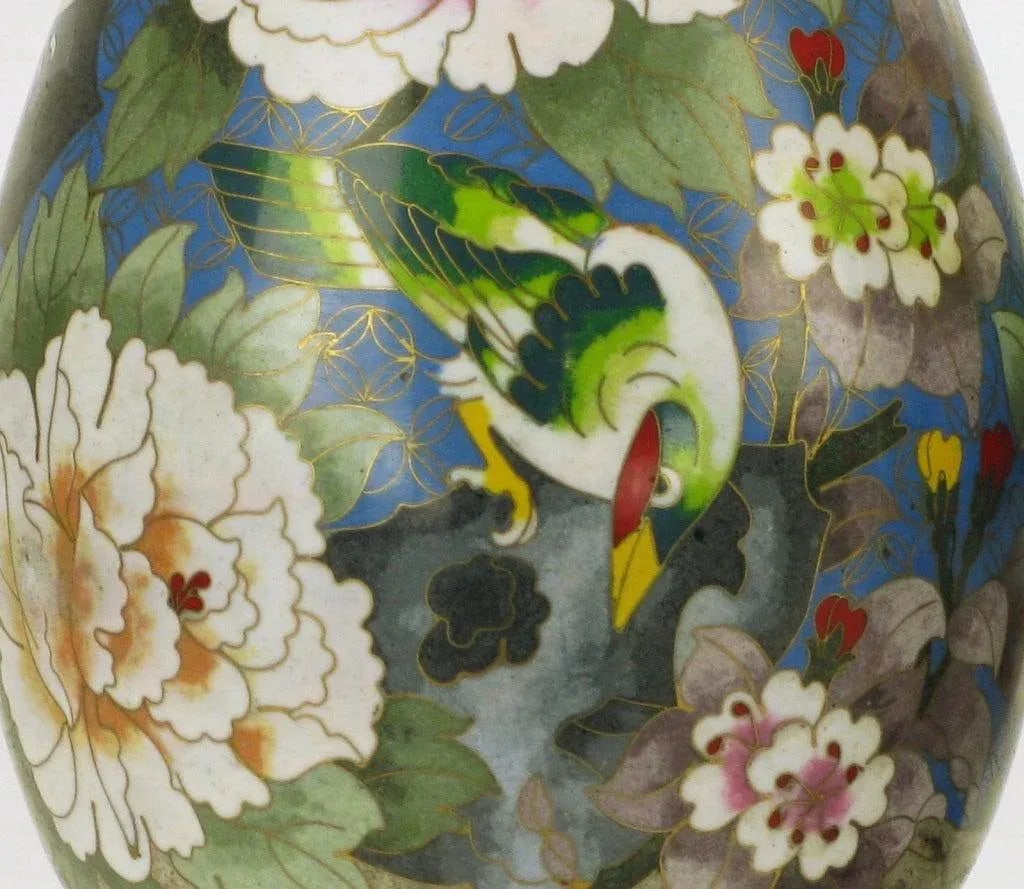 Colorful Cloisonne Eggs - a Pair - 9