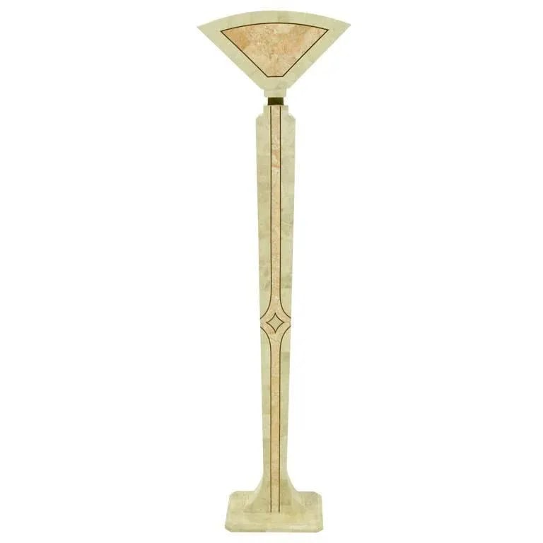 Tessellated Fossil Stone Floor Lamp by Robert Marcius for Casa Bique - 10