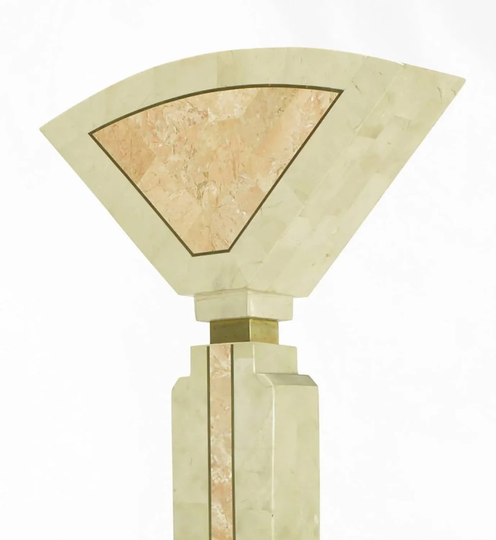 Tessellated Fossil Stone Floor Lamp by Robert Marcius for Casa Bique - 6