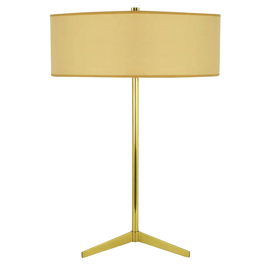 Lightolier Modern Brass Tripod Base Table Lamp (1 of 8)