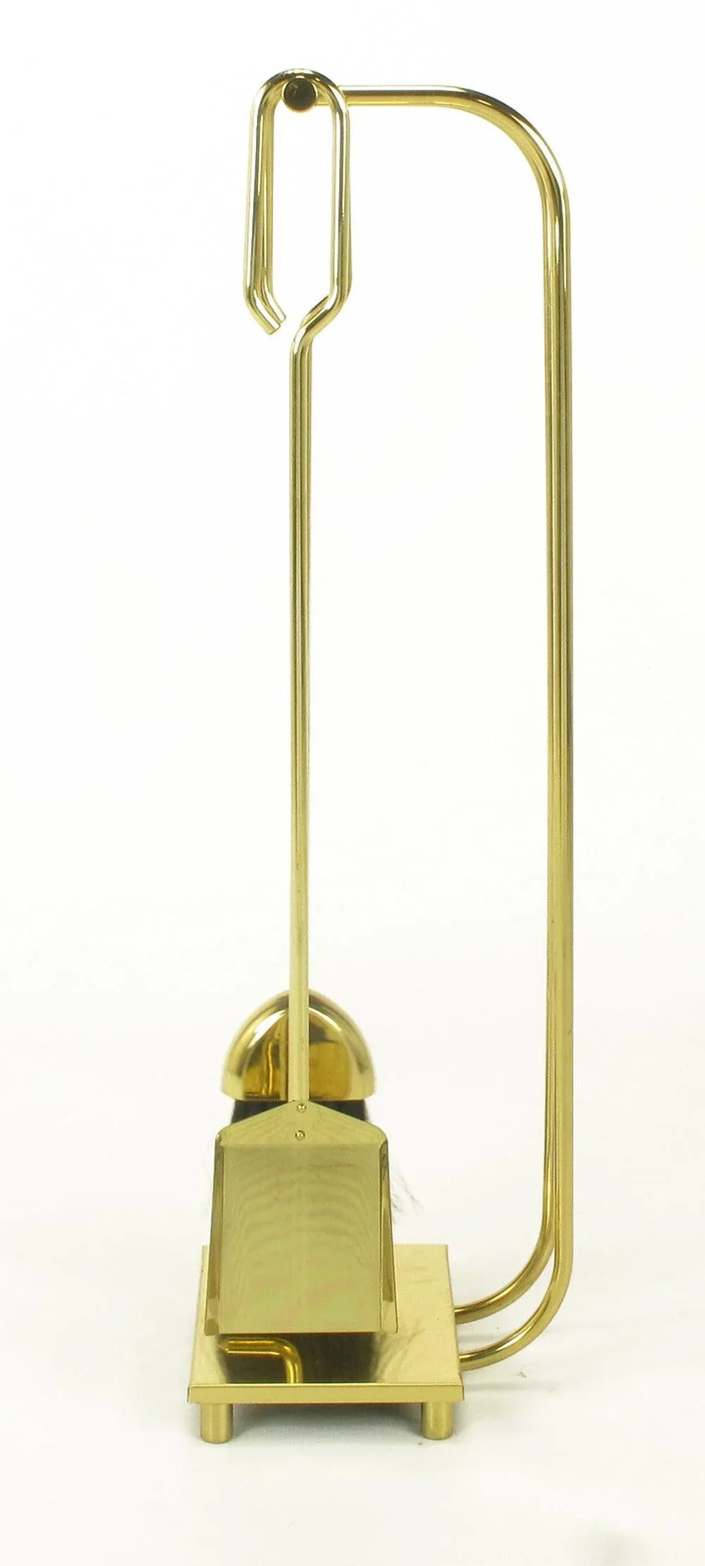 Modernist Brass Fireplace Tool Set - 5