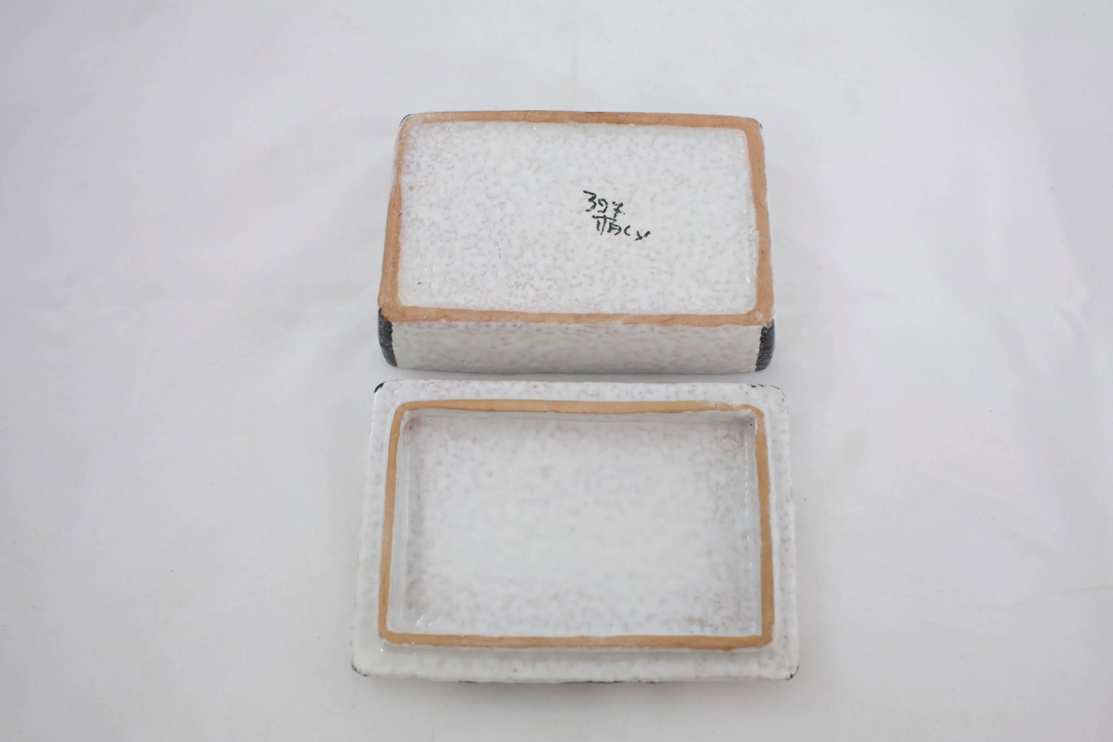 Mid-Century Italian Pottery Zebra Box - 6
