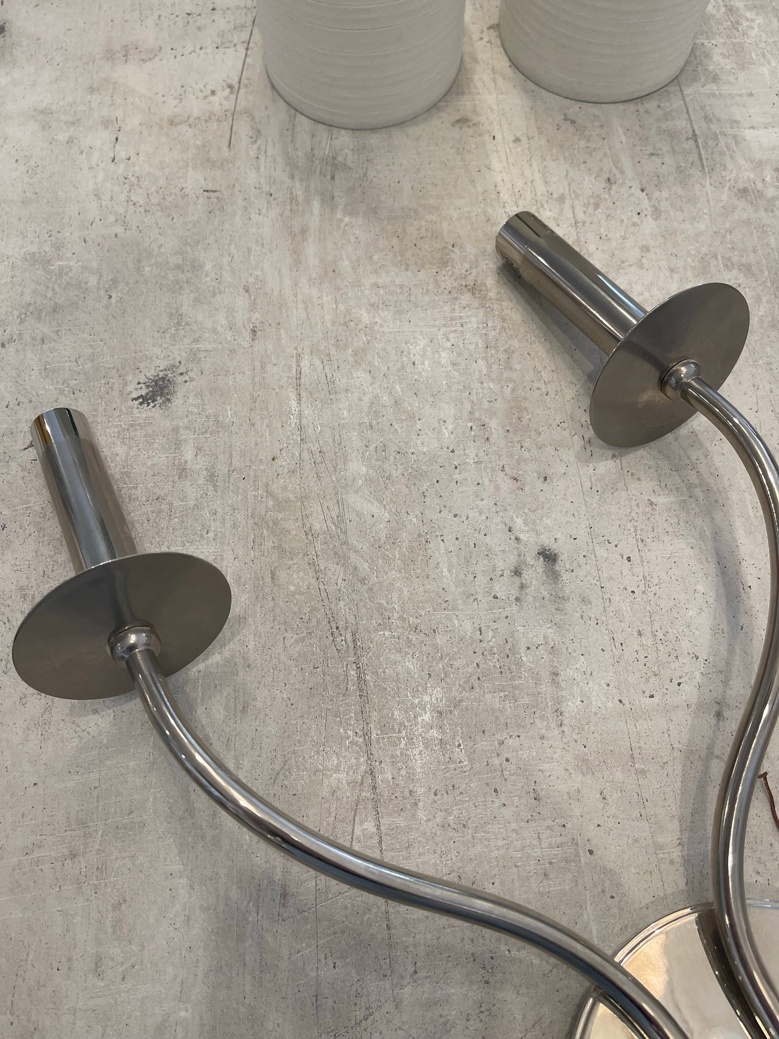 Pair of Vintage Silver Wall Sconces - 7