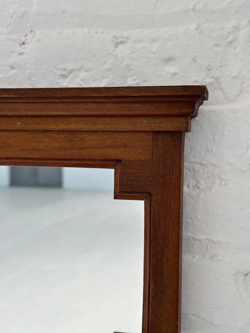 Vintage Stepped Wood Frame Mirror, Circa 1930s/40s - 5