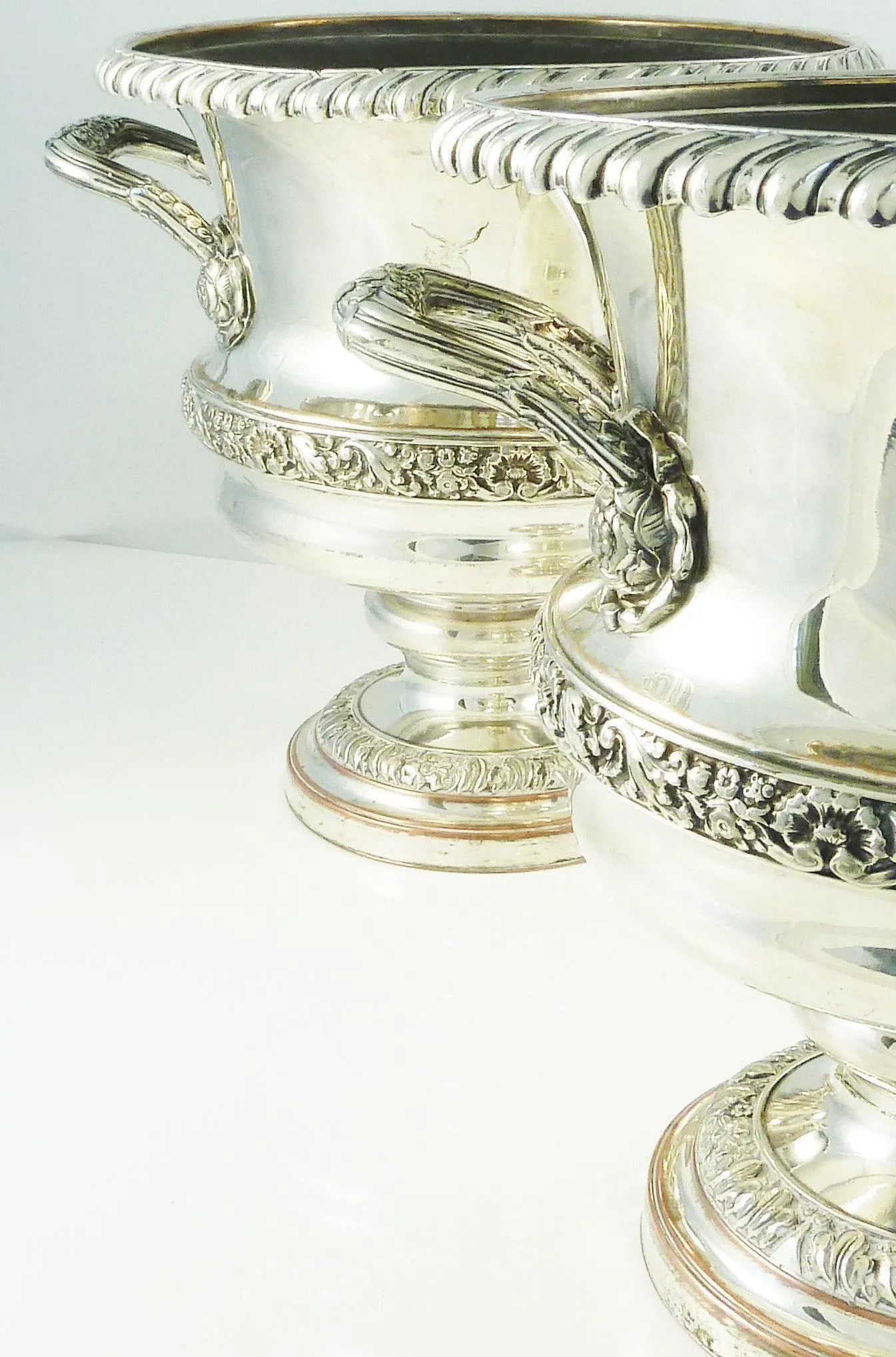 Old Sheffield Plate Silve Wine Champagne Coolers 19th Century - a Pair - 4