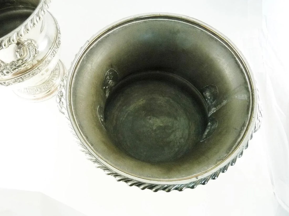 Old Sheffield Plate Silve Wine Champagne Coolers 19th Century - a Pair - 6