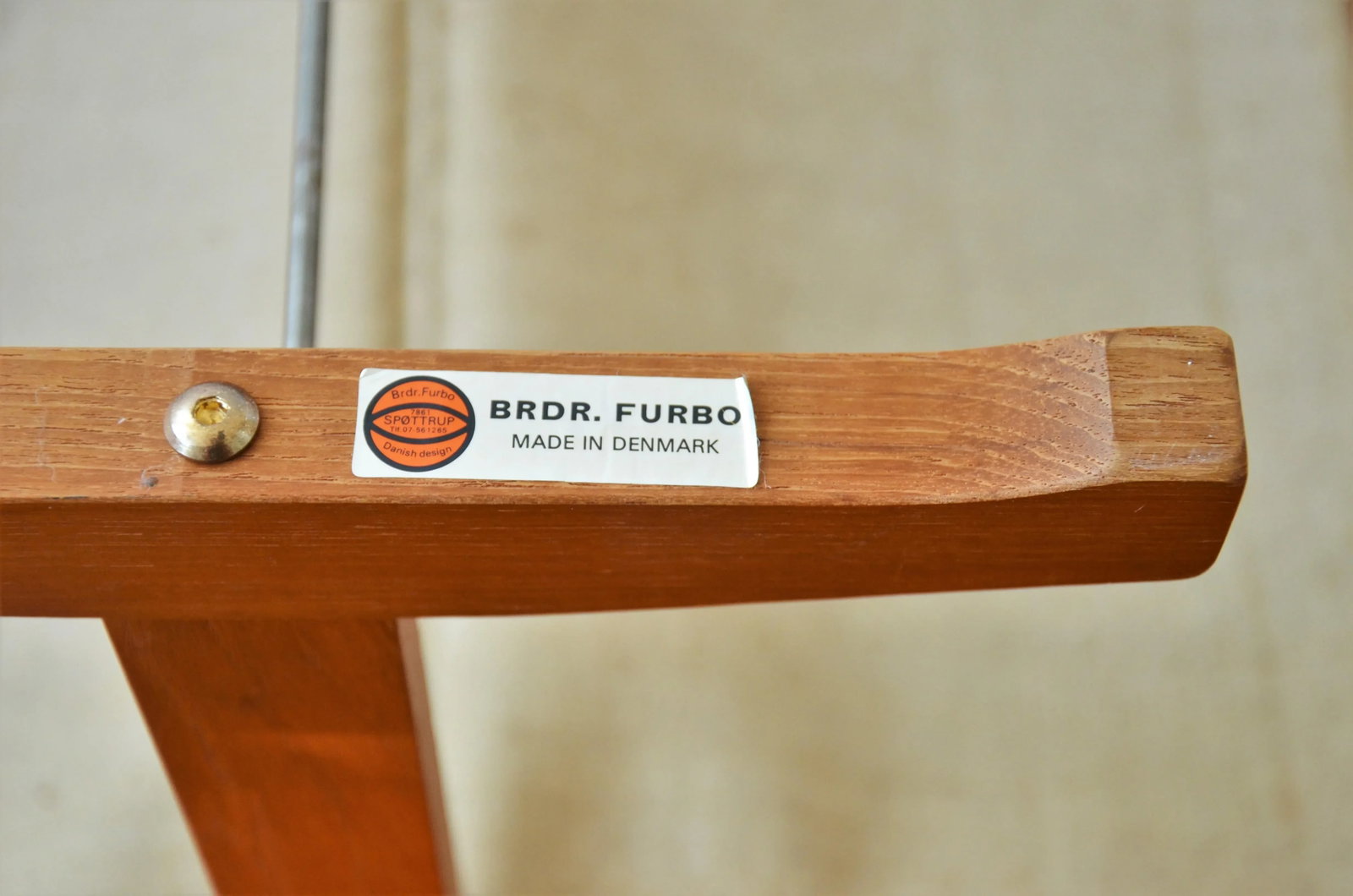 Brdr Furdo Danish Modern Teak and Linen Double Magazine Rack - 10