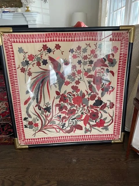1970s Framed Scarf - 7