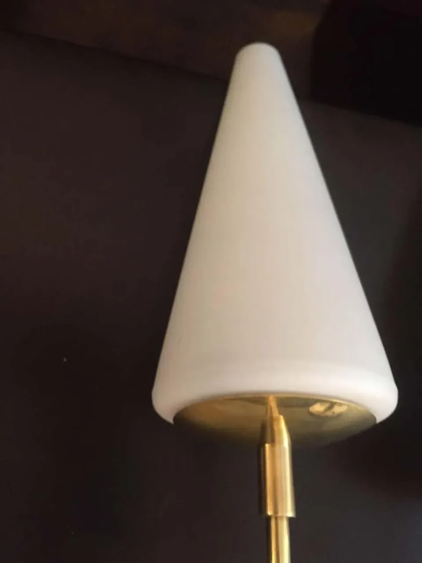 1960s French Teak and Brass Sconces - a Pair - 5