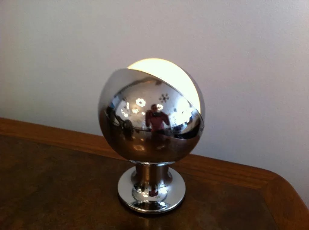 1960s Chrome Eclipse Lamp - 10