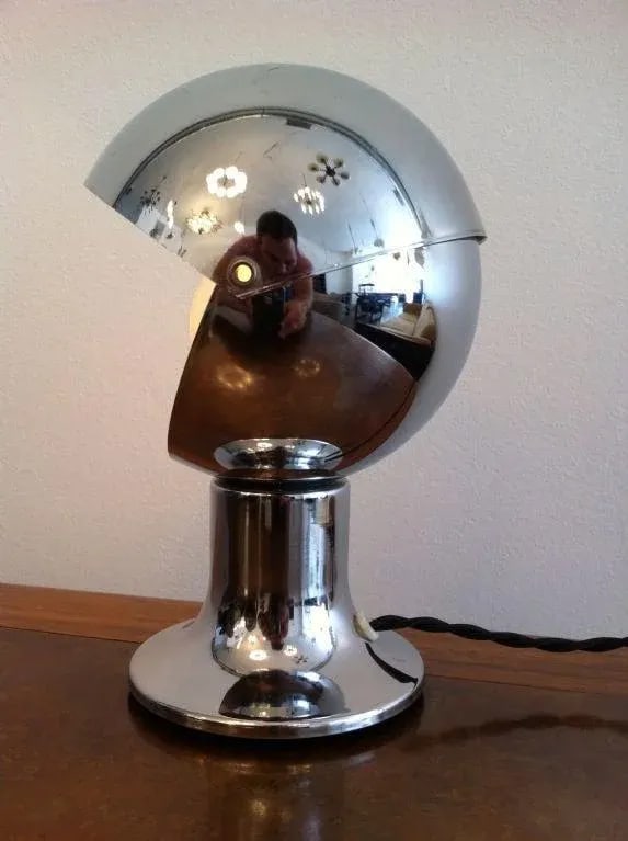 1960s Chrome Eclipse Lamp - 2