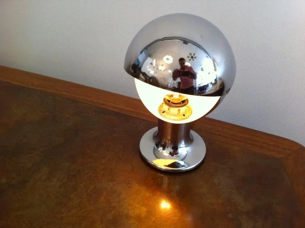 1960s Chrome Eclipse Lamp - 5