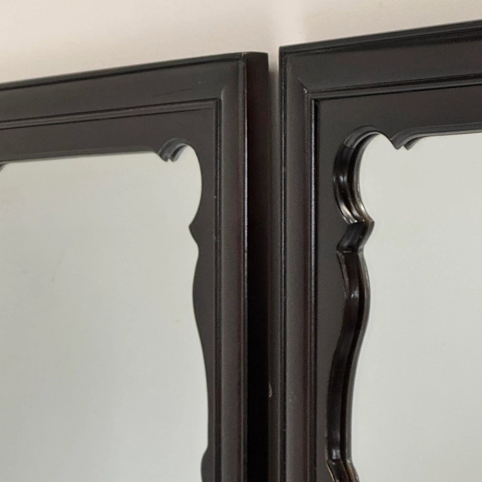 Chinoiserie Black Lacquer Mirrors by Raymond Sobota for Century Furniture Chin Hua Collection - 2