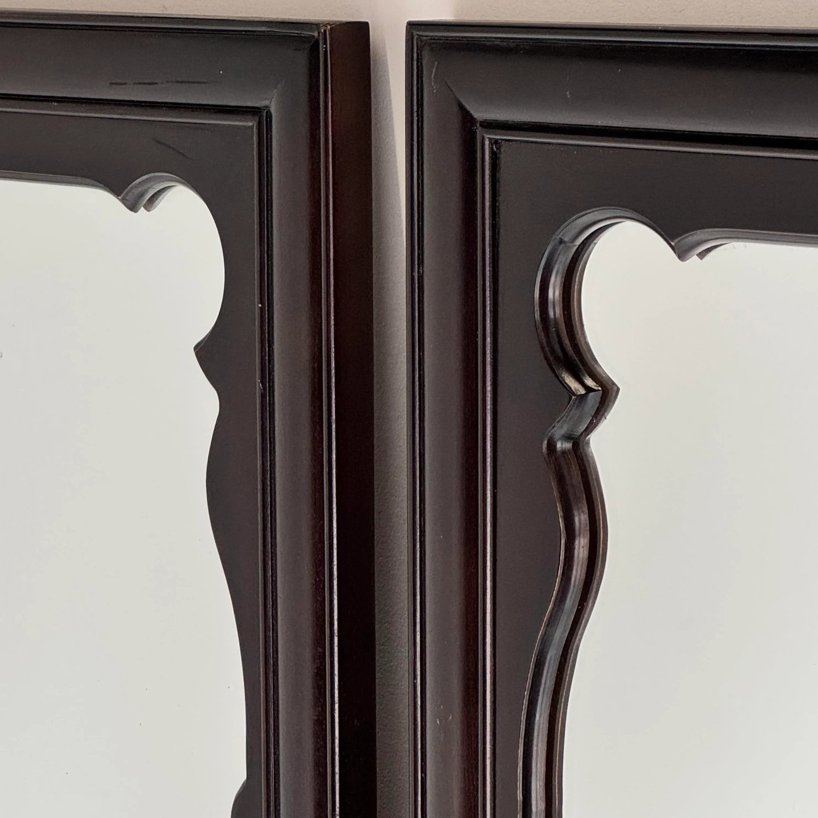 Chinoiserie Black Lacquer Mirrors by Raymond Sobota for Century Furniture Chin Hua Collection - 3