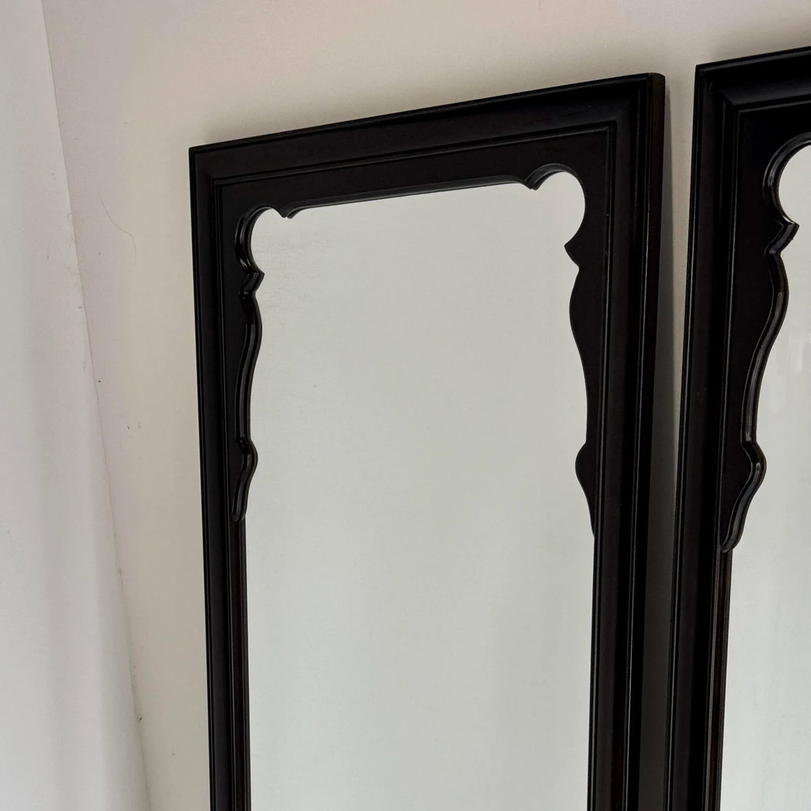 Chinoiserie Black Lacquer Mirrors by Raymond Sobota for Century Furniture Chin Hua Collection - 6