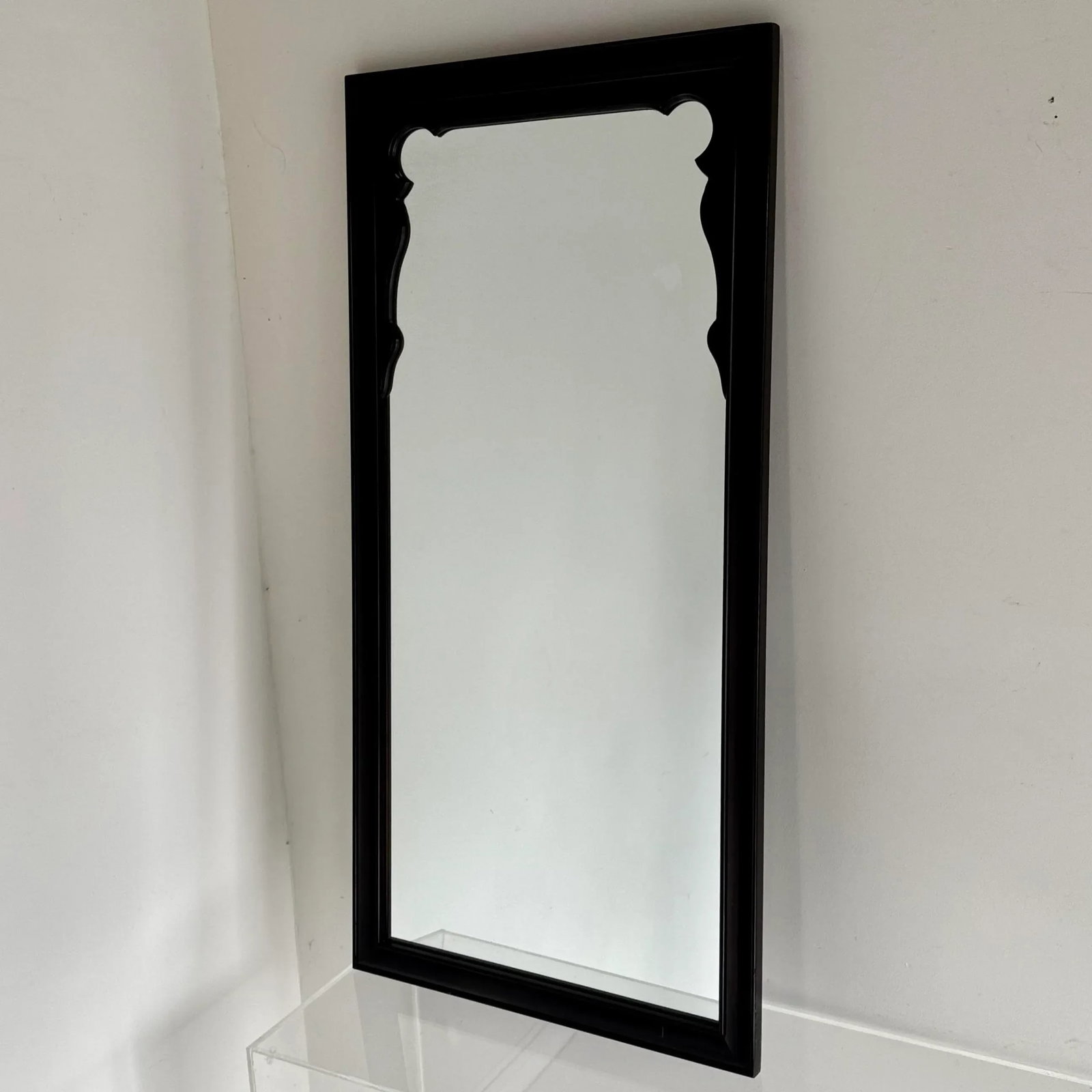 Chinoiserie Black Lacquer Mirrors by Raymond Sobota for Century Furniture Chin Hua Collection - 7