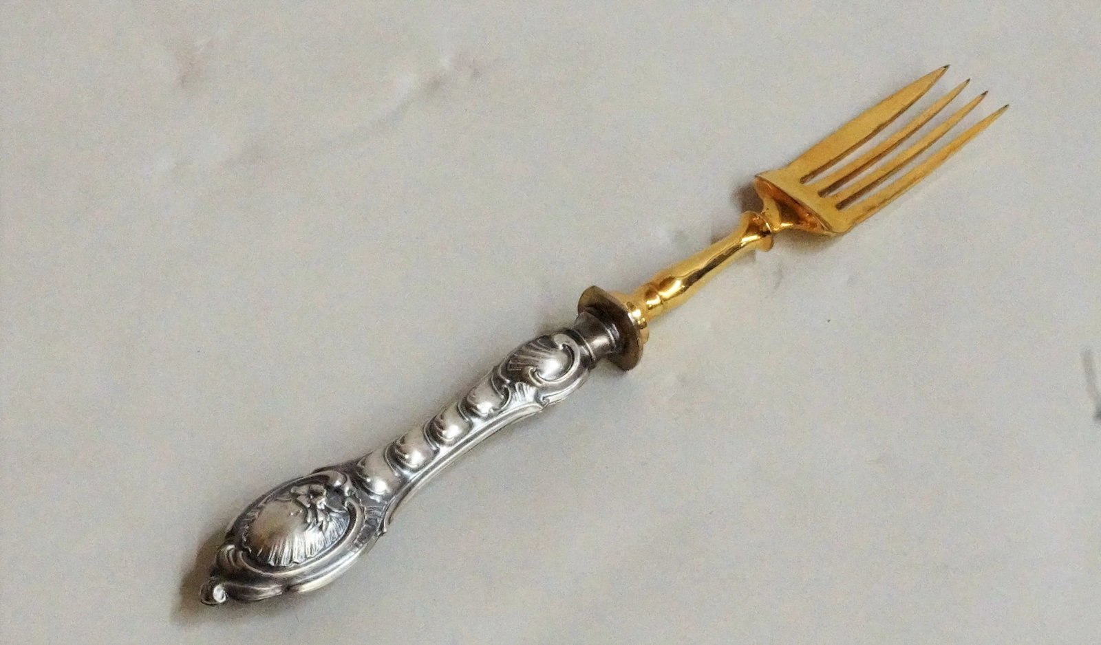 19th Century German Silver and Parcel Fish Service - 15 Piece Set - 4