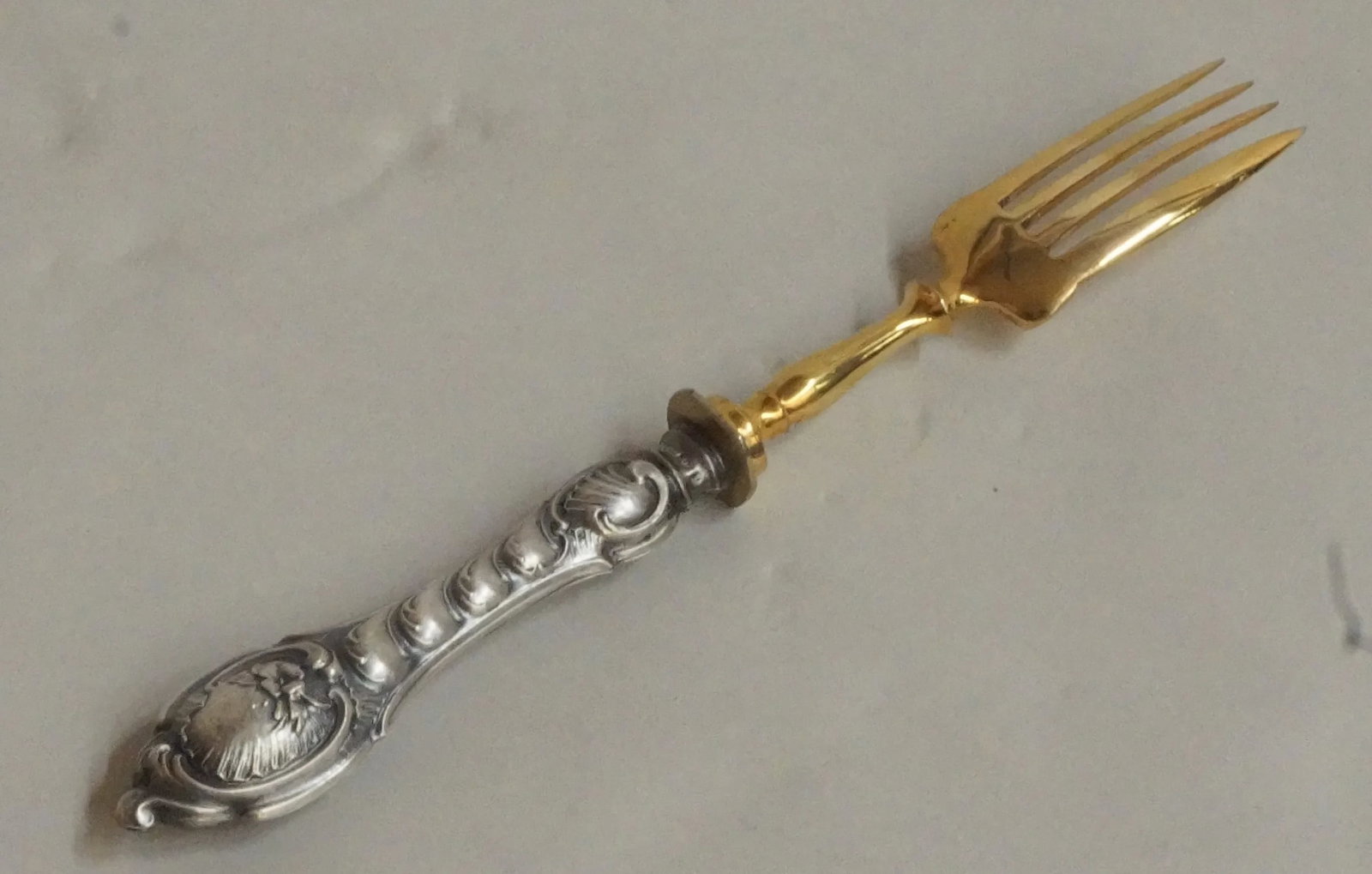 19th Century German Silver and Parcel Fish Service - 15 Piece Set - 6