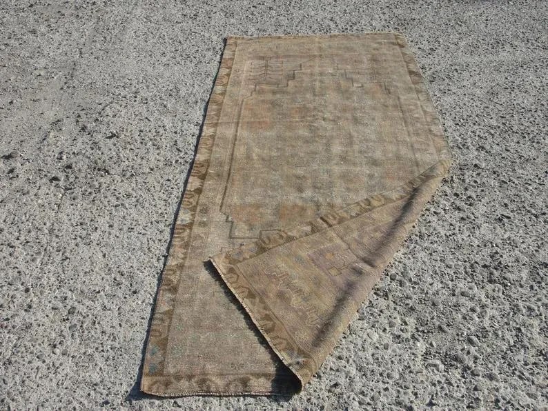Hand Wowen Wool Turkish Rug, Rug,Vintage Rug,Beatifull Color Combination Turkish Retro Rug, Home Dec - 2