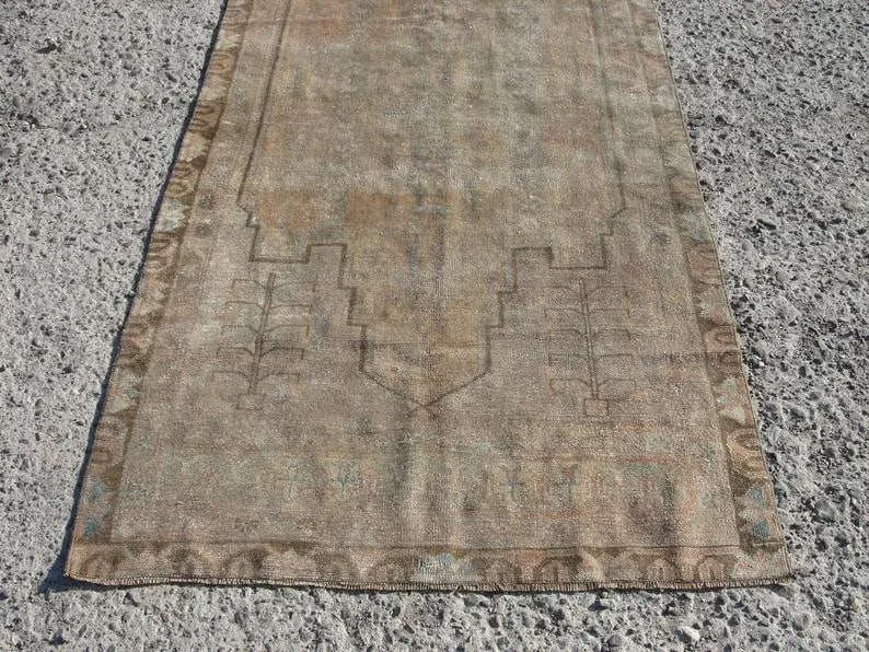 Hand Wowen Wool Turkish Rug, Rug,Vintage Rug,Beatifull Color Combination Turkish Retro Rug, Home Dec - 3