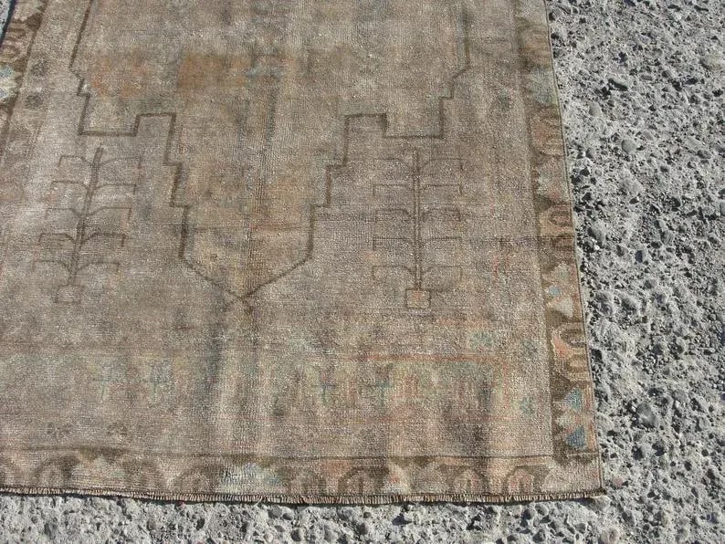 Hand Wowen Wool Turkish Rug, Rug,Vintage Rug,Beatifull Color Combination Turkish Retro Rug, Home Dec - 4