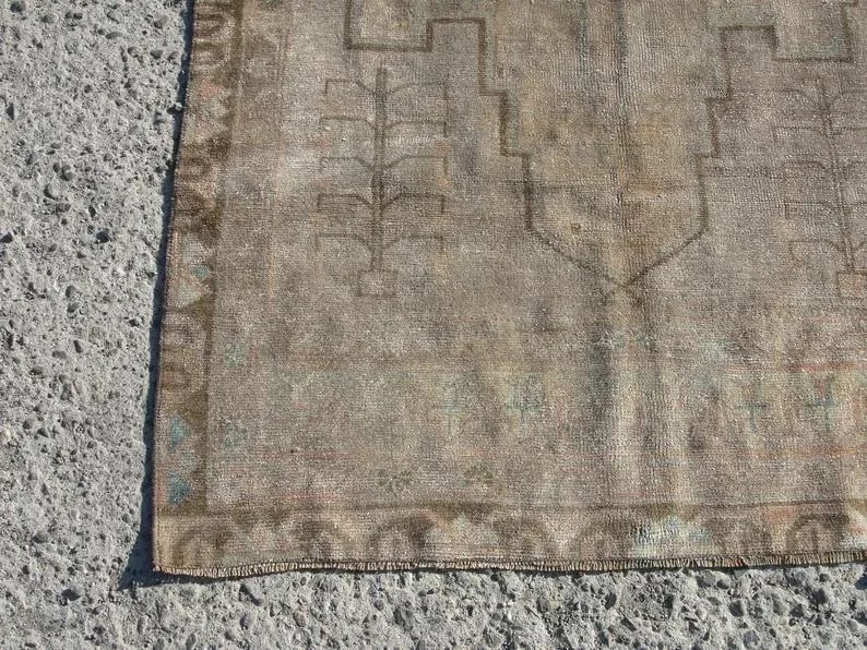 Hand Wowen Wool Turkish Rug, Rug,Vintage Rug,Beatifull Color Combination Turkish Retro Rug, Home Dec - 5