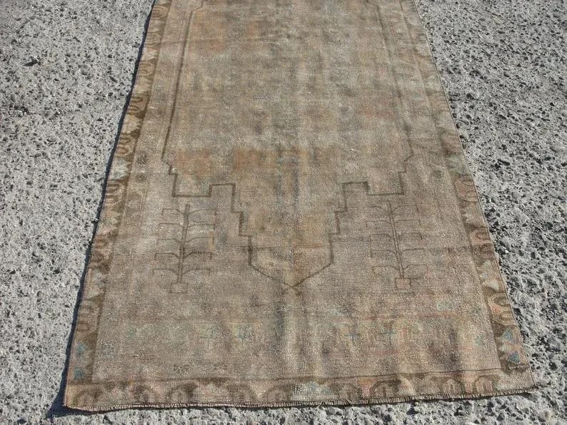 Hand Wowen Wool Turkish Rug, Rug,Vintage Rug,Beatifull Color Combination Turkish Retro Rug, Home Dec - 6