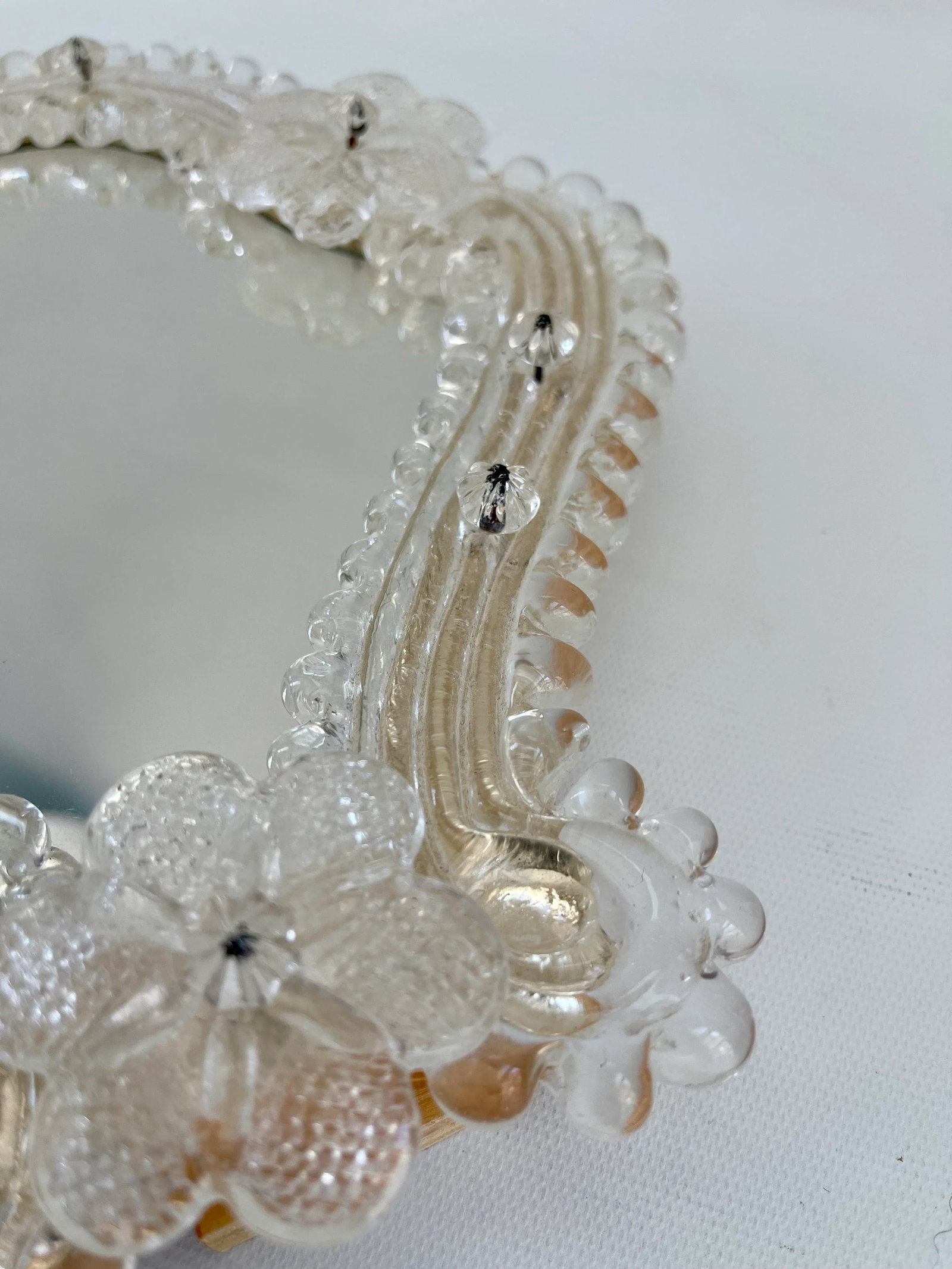 1950s Italian Murano Venetian Table or Wall Mirror - 11
