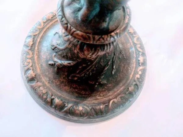 French Louis XV Style 19th Century Bronze 6 Arm Cherub Candelabras - A Pair - 4