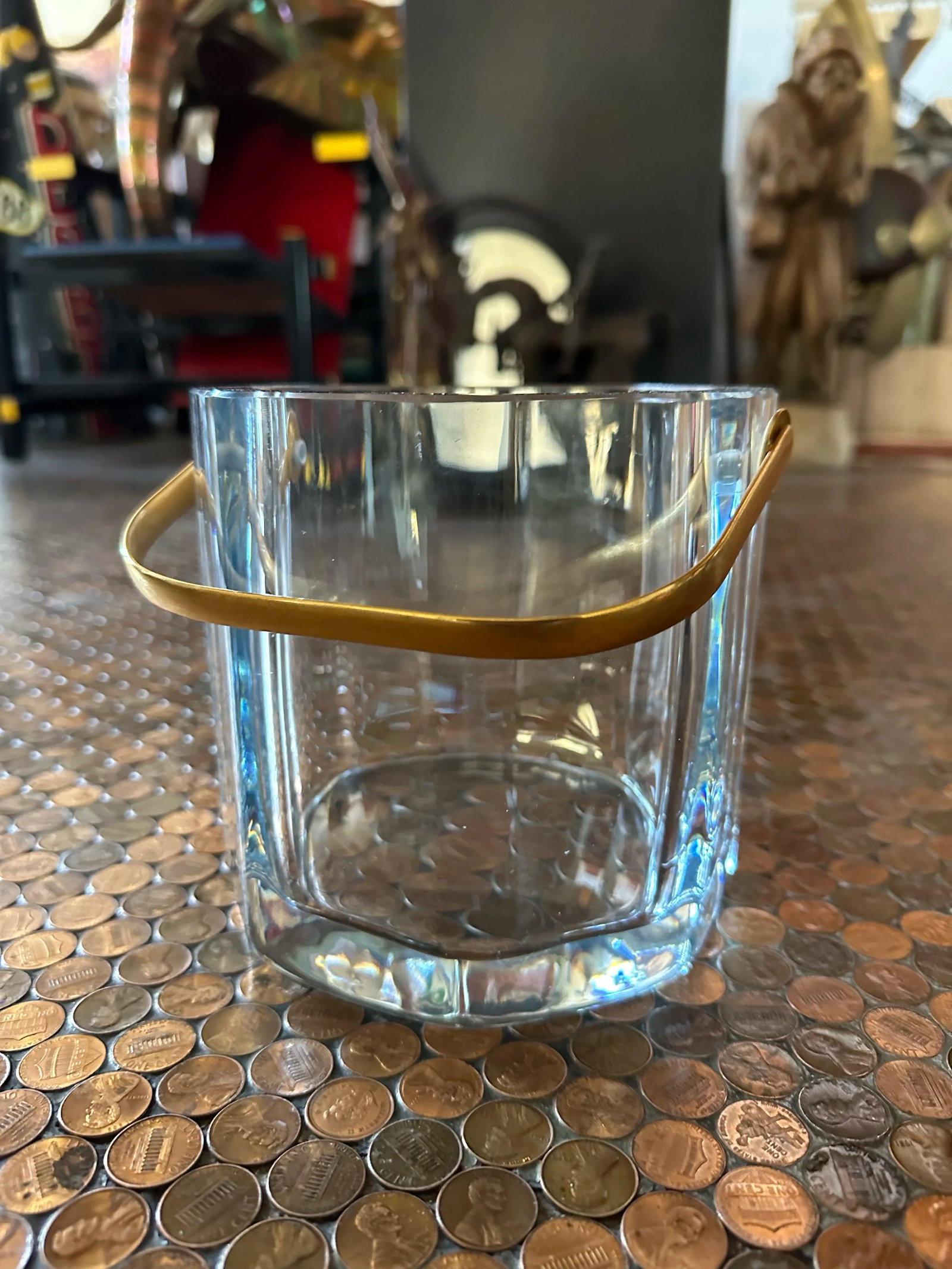 Vintage Cartier Crystal Octagon Ice Bucket - 3