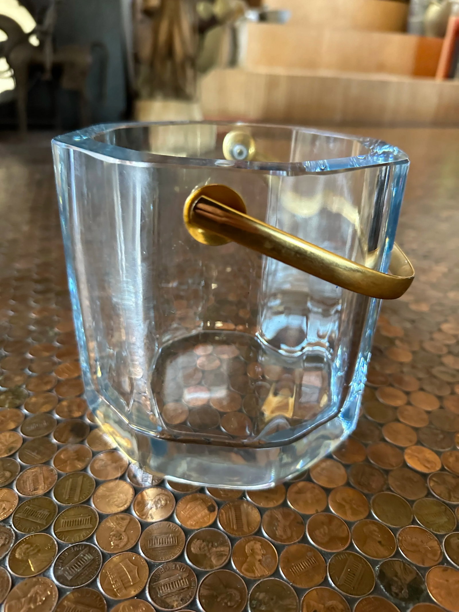 Vintage Cartier Crystal Octagon Ice Bucket - 5