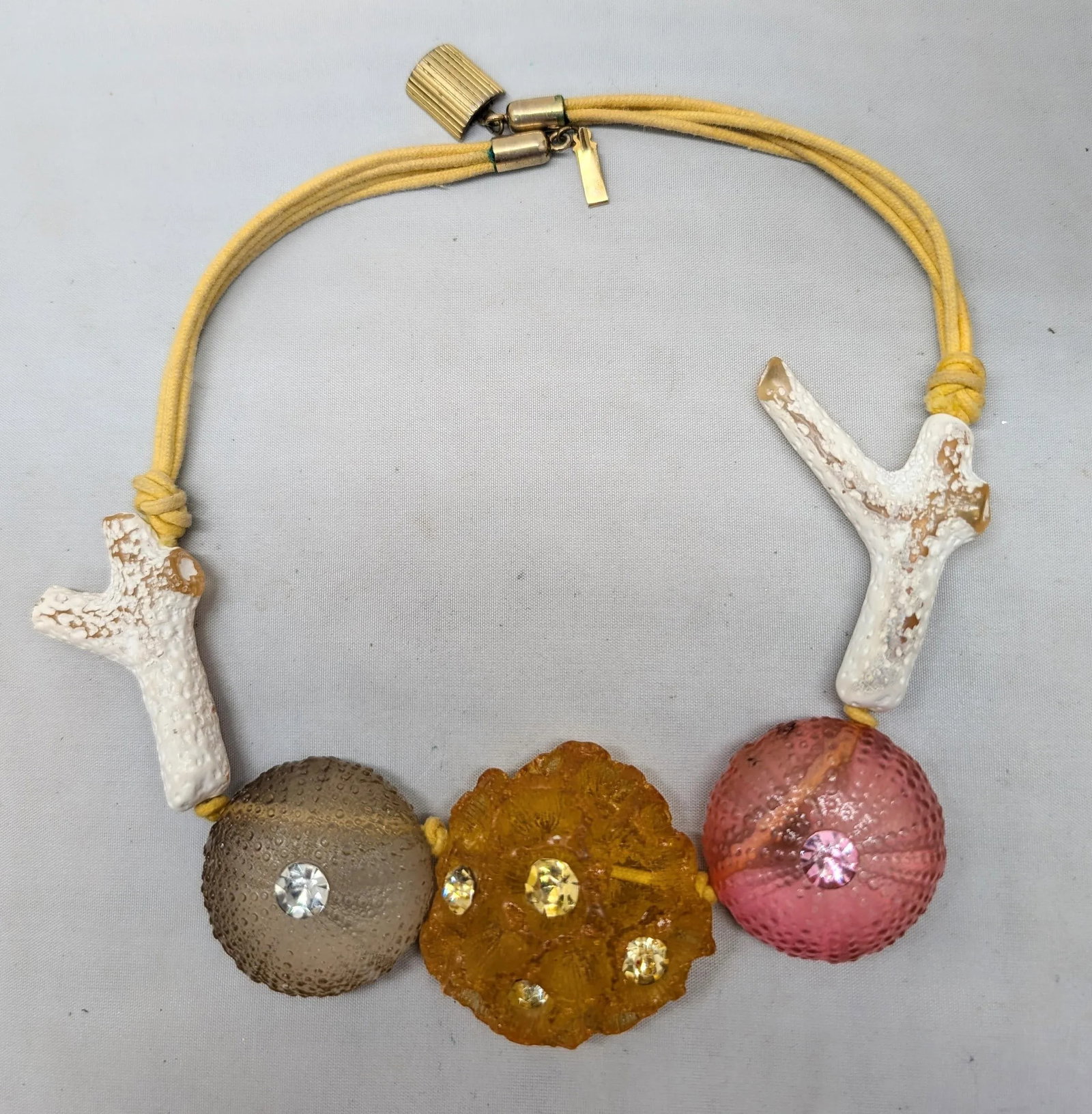 Vintage Signed Ugo Correani Italy Sea Urchin Necklace - 10