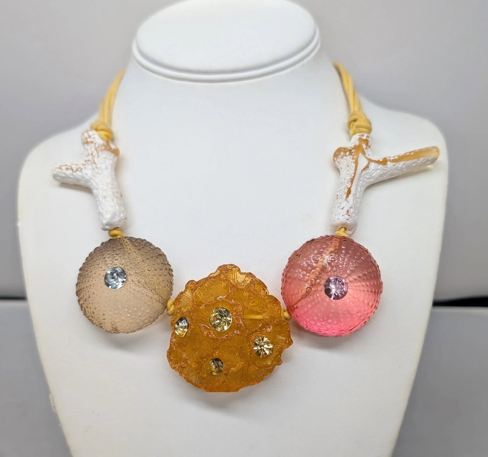 Vintage Signed Ugo Correani Italy Sea Urchin Necklace - 6