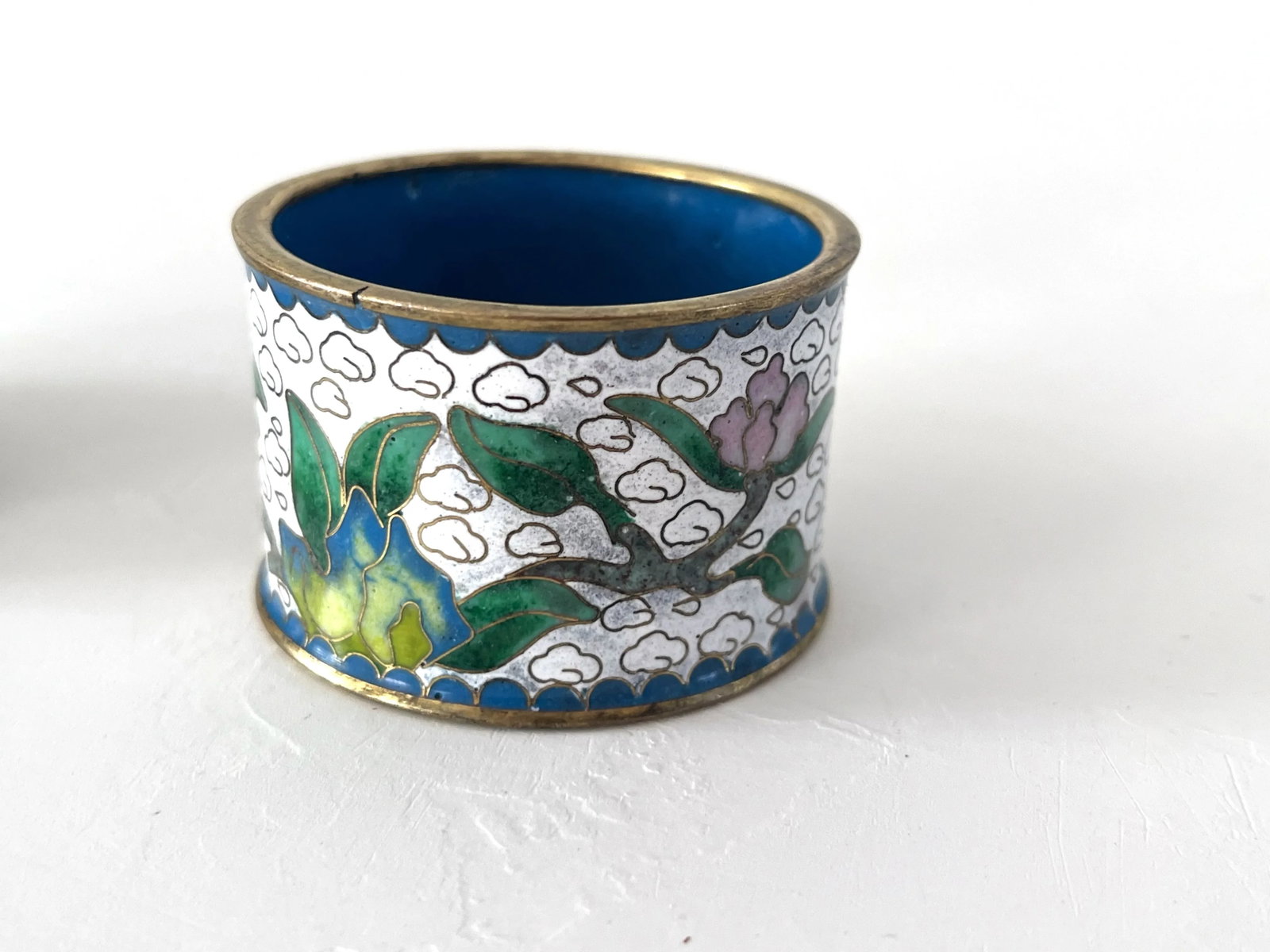 Vintage Cloisonne Napkin Rings, Set 6 - 9