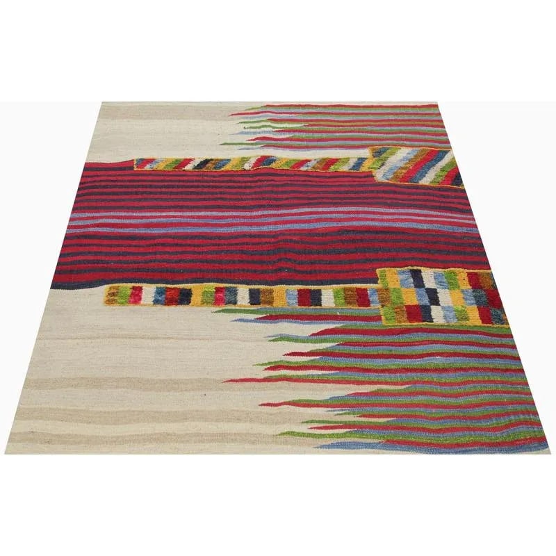 Handwoven Persian Kilim Area Rug - 4'6"*5'6'' - 2
