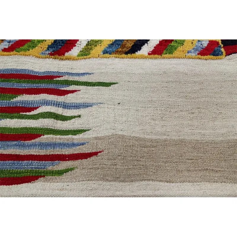 Handwoven Persian Kilim Area Rug - 4'6"*5'6'' - 7