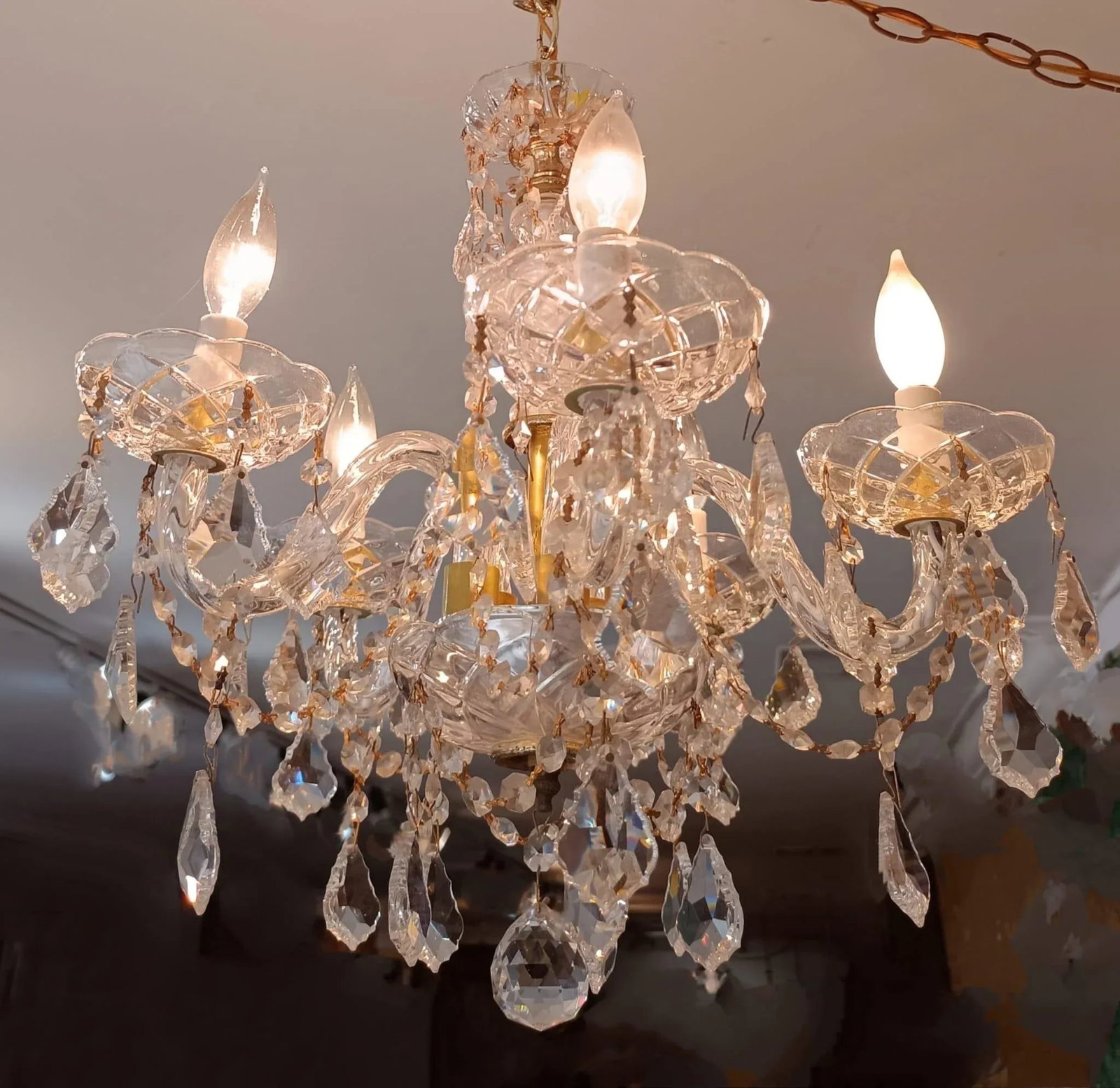 Vintage 5 Lights Wall Wall Chandelier - 2