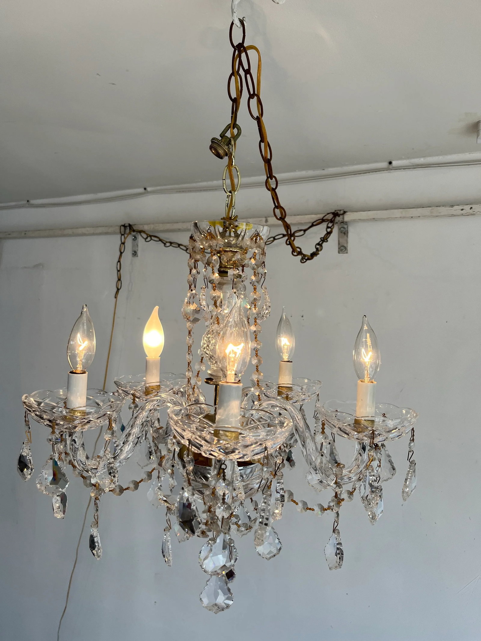 Vintage 5 Lights Wall Wall Chandelier - 4