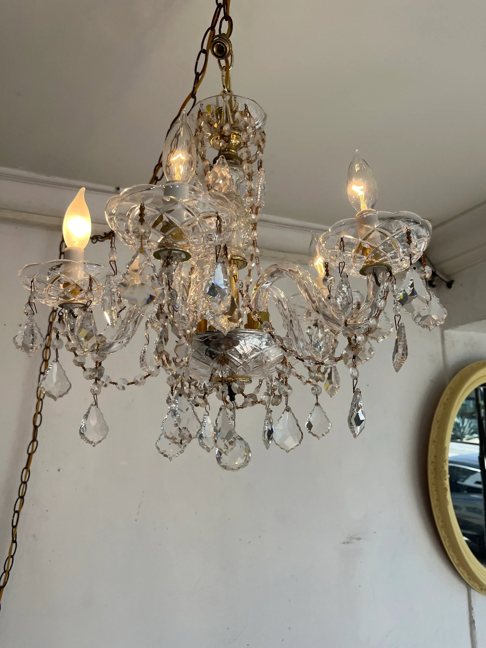 Vintage 5 Lights Wall Wall Chandelier - 7